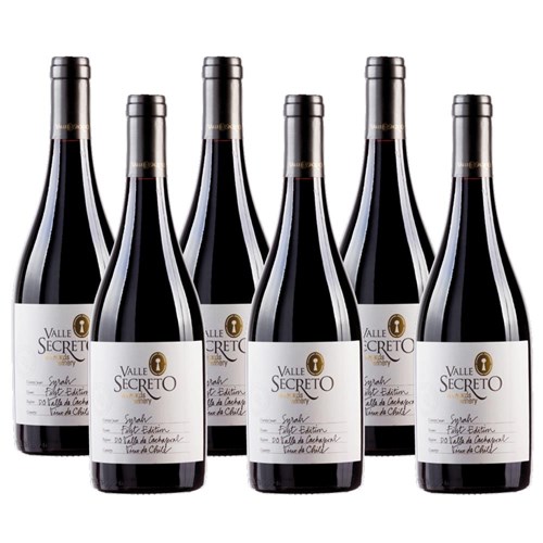 Case of 6 Valle Secreto First Edition Syrah 75cl Red Wine
